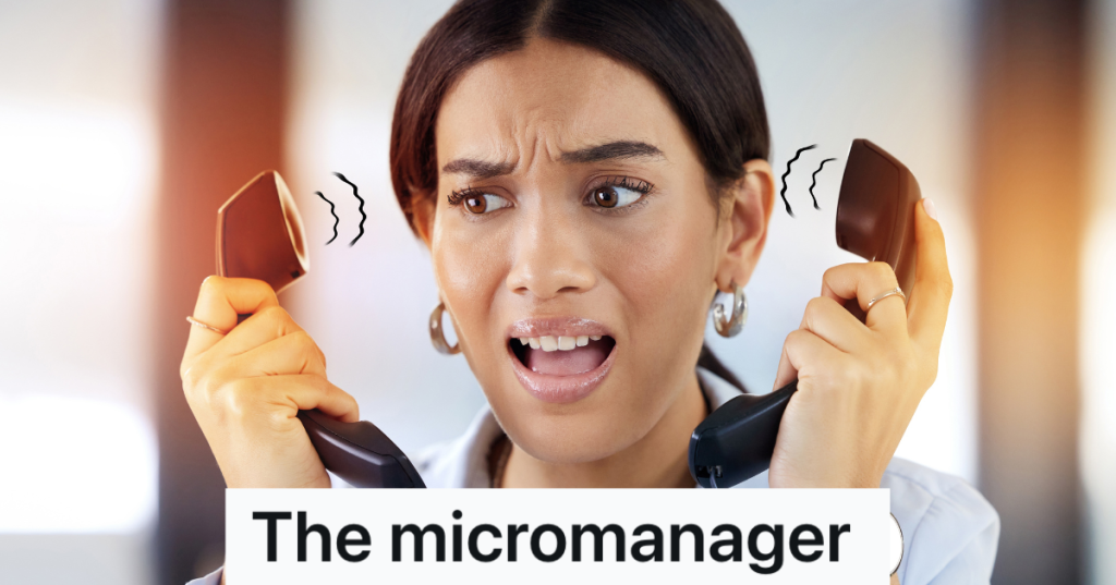 stressed out woman holding two phones