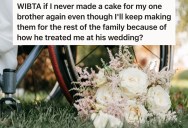 Woman In A Wheelchair Makes The Wedding Cake For Her Brother’s Wedding, But The Venue Was Not Disabled-Friendly
