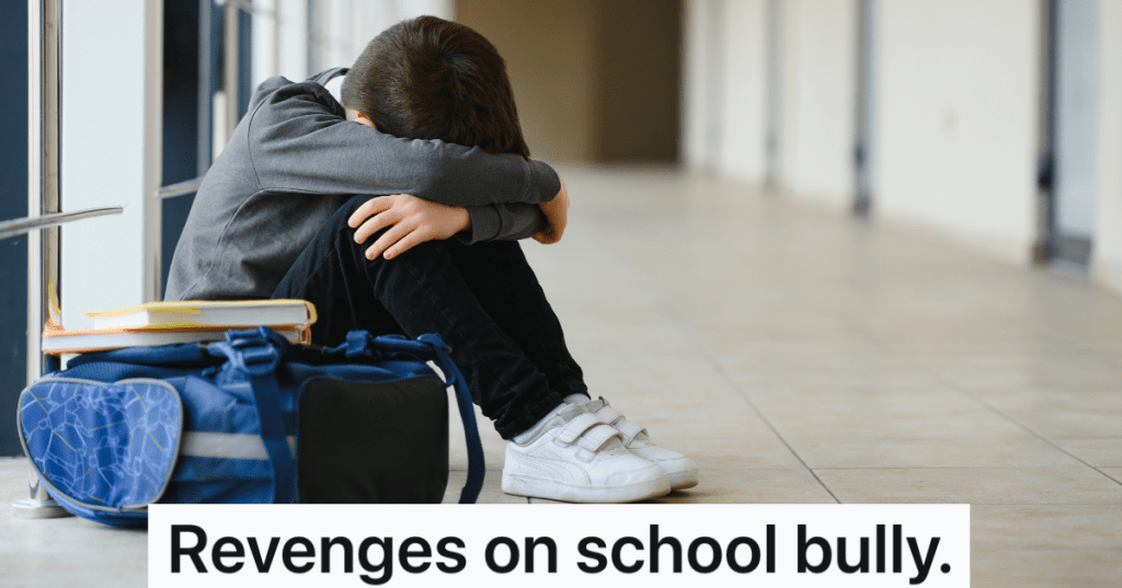little boy sitting alone on the floor next to his backpack