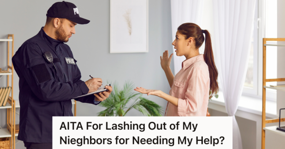 woman talking to police officer