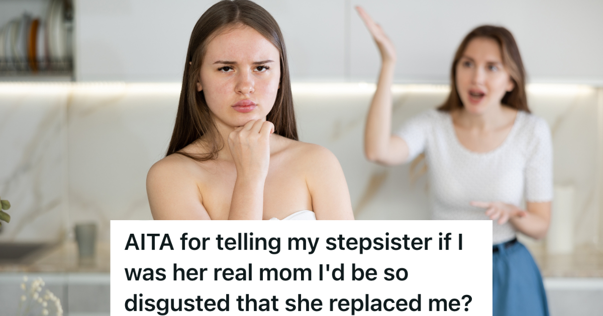 two teenage girls arguing in kitchen