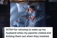 Husband Works Long Hours With Little Sleep For Several Weeks, So When He Finally Gets A Chance To Rest, His Pregnant Wife Is Not Willing To Wake Him Up