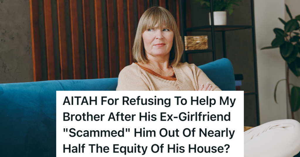 displeased woman sitting on couch