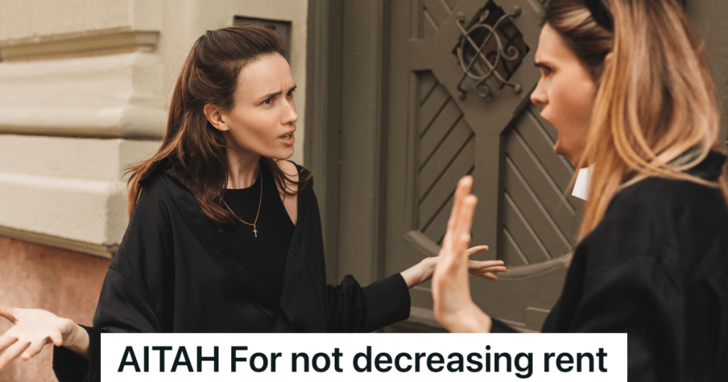 two women arguing outside