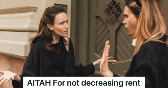 two women arguing outside