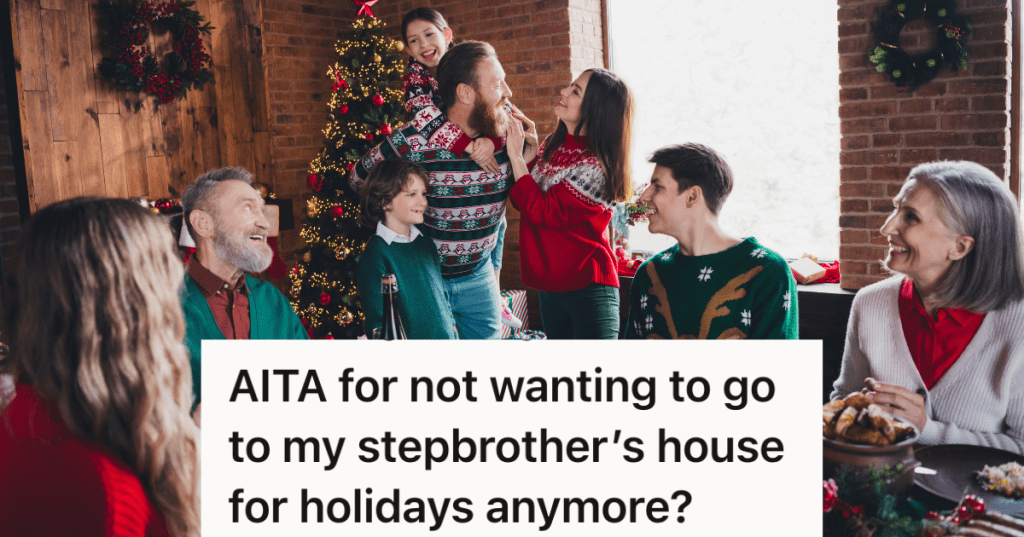 big family celebrating Christmas