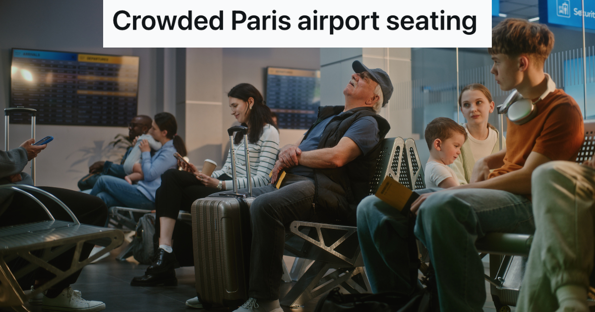 crowded airport terminal