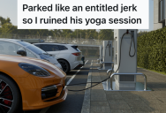 Hybrid Driver Needs An Electric Vehicle Spot To Charge His Car, So He Calls A Yoga Studio And Lies That Another Vehicle Is Being Towed