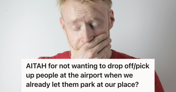 stressed man covering his mouth