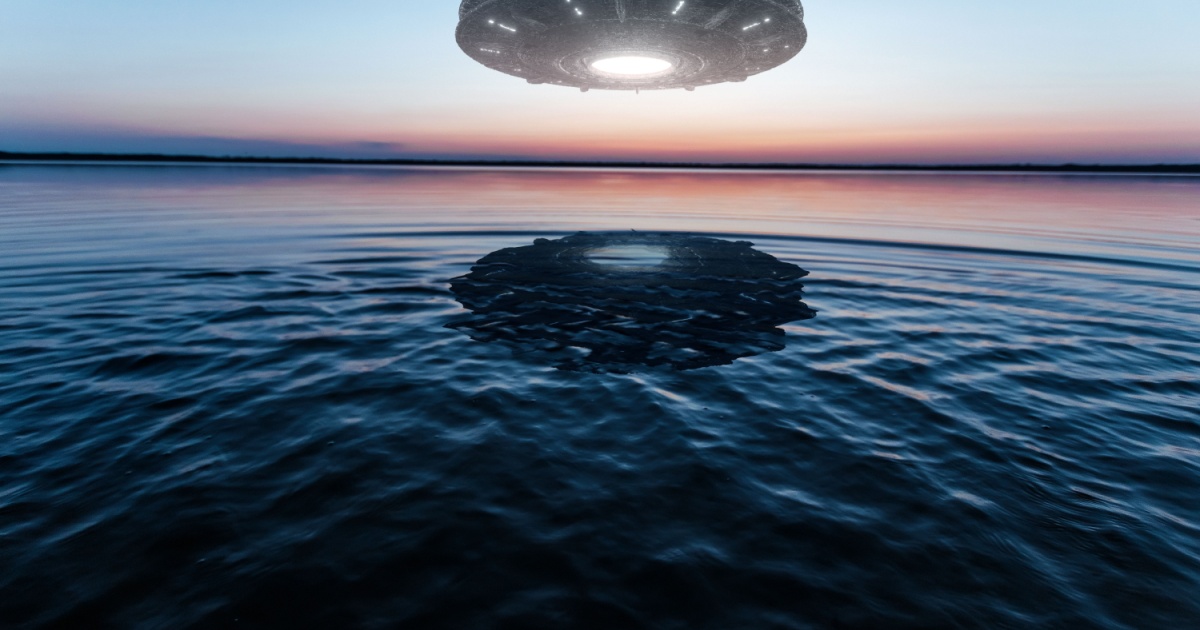 UFO over water