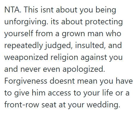 Uncle 1 Bride Refused To Invite Her Estranged Uncle To The Welcome Lunch Before Her Wedding Because Of His Past Behavior, And Now Her Father Is Calling Her Immature