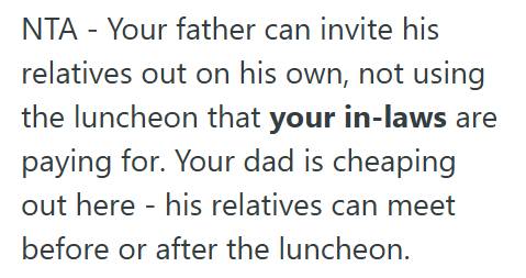 Uncle Bride Refused To Invite Her Estranged Uncle To The Welcome Lunch Before Her Wedding Because Of His Past Behavior, And Now Her Father Is Calling Her Immature