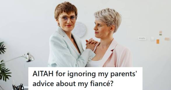 Two women who just got married and love each other very much