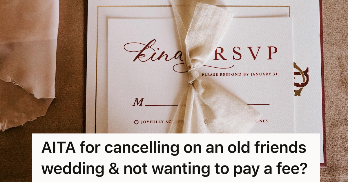 Wedding invitation with an RSVP card