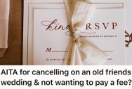 Man Had To Cancel On His Friend’s Wedding Due To A Last Minute Business Trip, So The Groom Asked Him To Cover The £95 Charge For His Empty Seat
