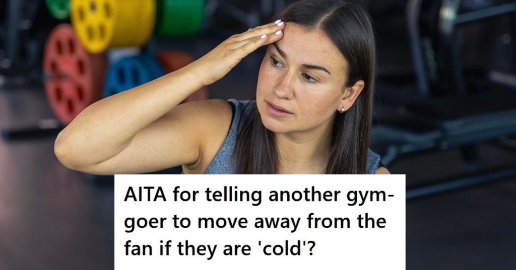 Woman looking tired in the gym