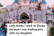 Woman Was Trading Pins With Her Daughter At Disney World, But When A Little Boy Asks For One And She Says No, His Mom Assumes She’s A Cast Member And Calls The Manager
