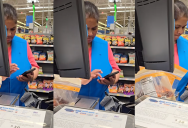Walmart Shopper Got Annoyed When A Cashier Ignored Her And Stared At Her Phone While Checking Her Out