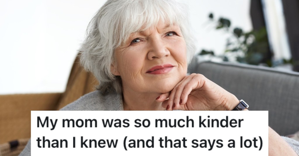 older woman smiling at camera