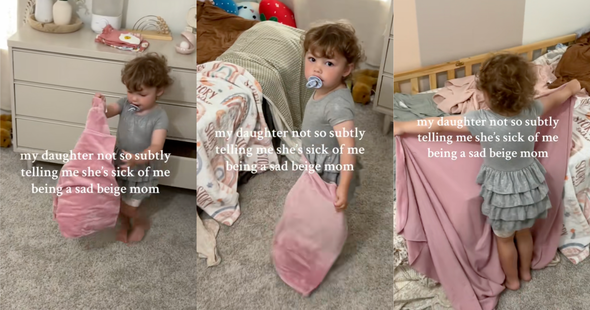 young child in her room