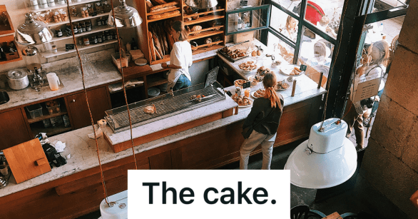 aerial view of a bakery