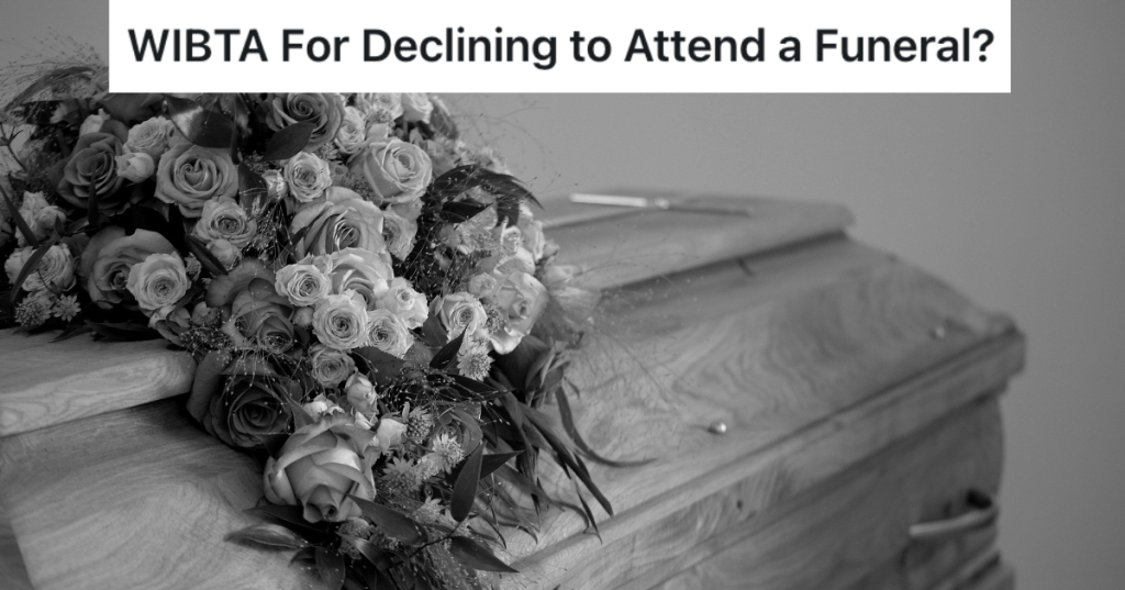 Black and white photo of dried flowers on top of a casket.
