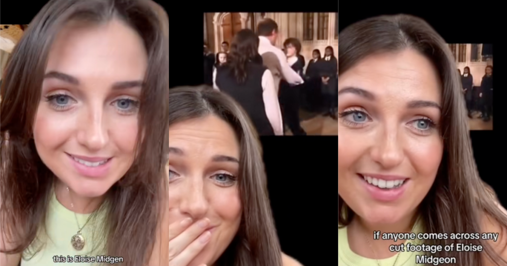 woman talking about harry potter