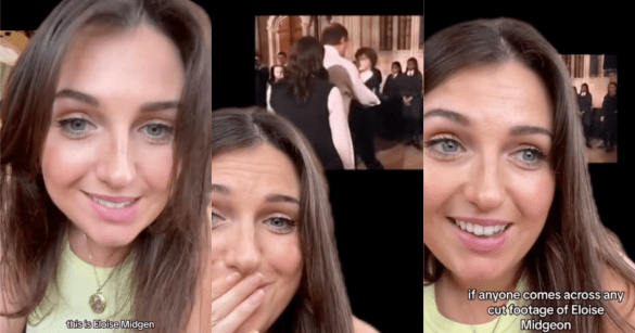 woman talking about harry potter