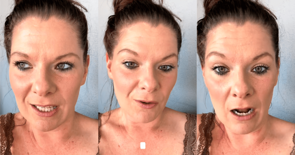 woman talking about cruises