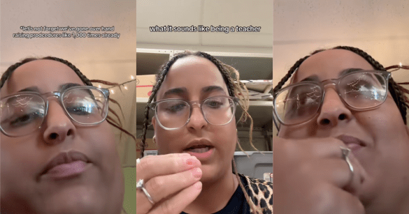 woman talking about teaching