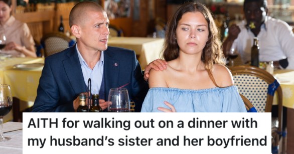 couple in a restaurant