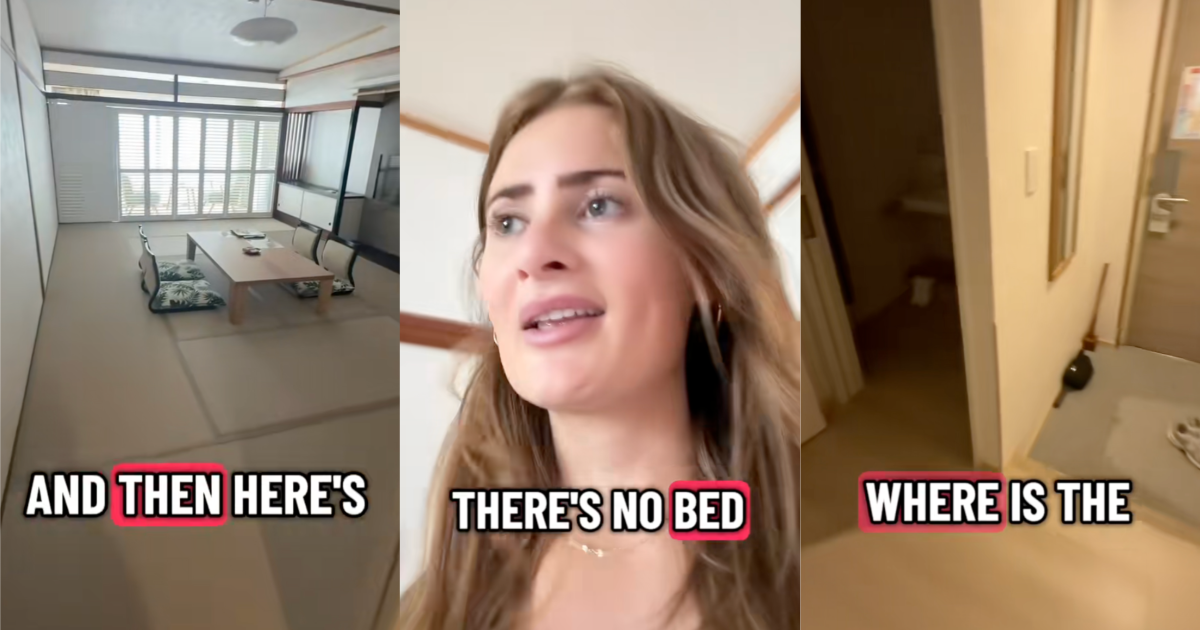 woman talking about japan