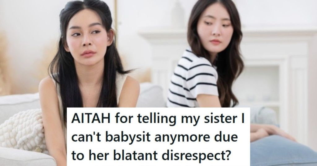 Two sisters arguing over