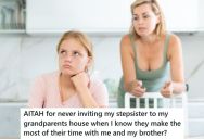 Mom Asked Teenage Daughter To Invite Her Stepsister To Join Her At Her Paternal Grandparents’ House, But She Doesn’t Want To