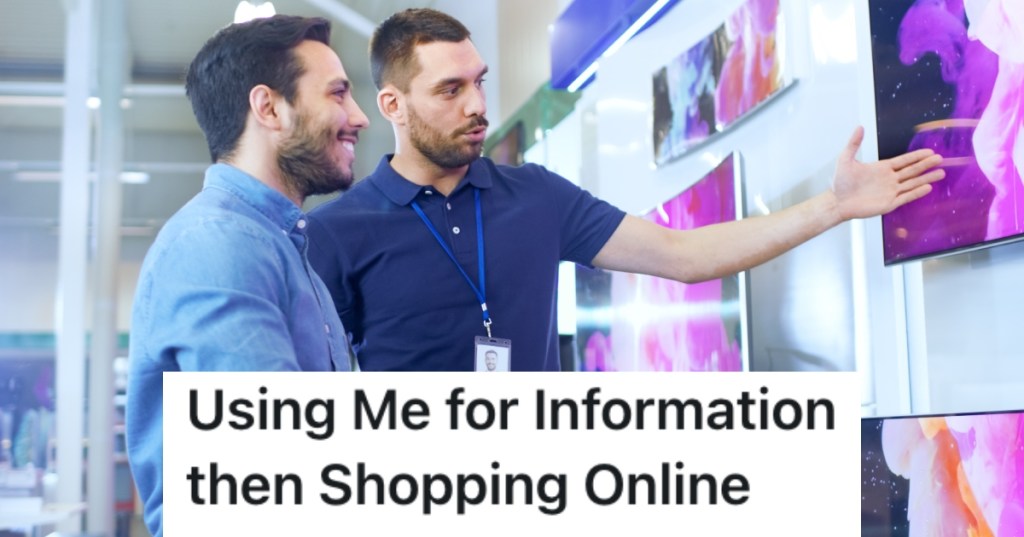 salesman with a customer