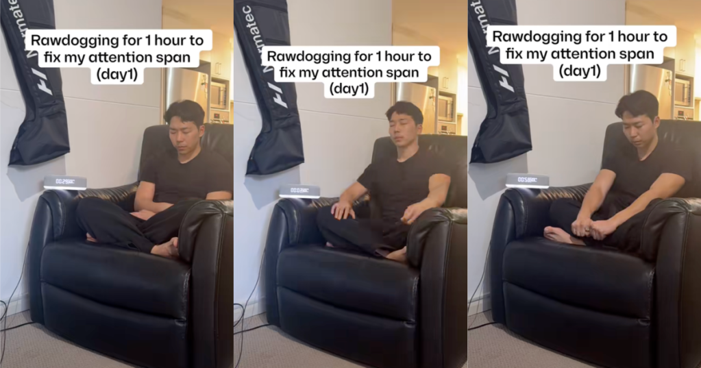 man sitting in a chair