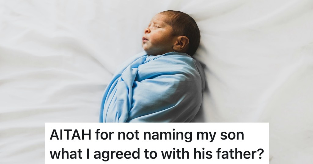 newborn baby in a swaddle