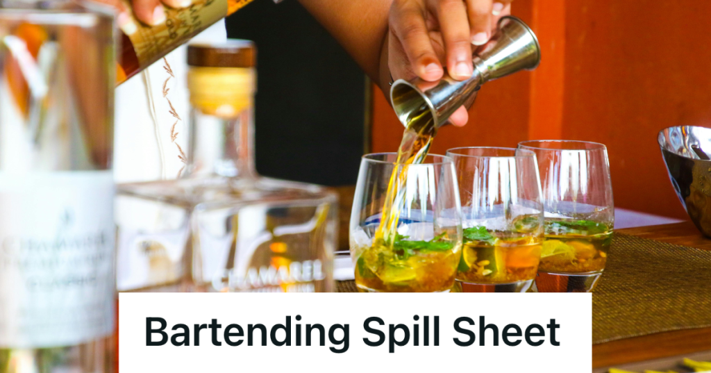 bartenders making drinks