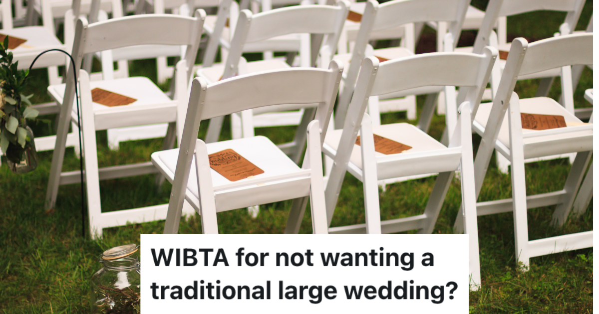 Chairs lined up for a wedding ceremony with programs on the chairs