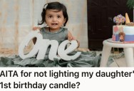Woman Refused To Light Her Baby’s Birthday Cake Candle For Safety Reasons, But Her Mom Kept Insisting That The Candle Should Be Lit