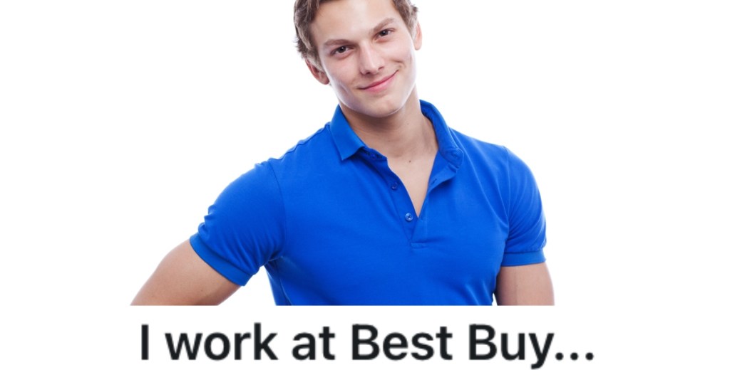 man wearing a blue shirt