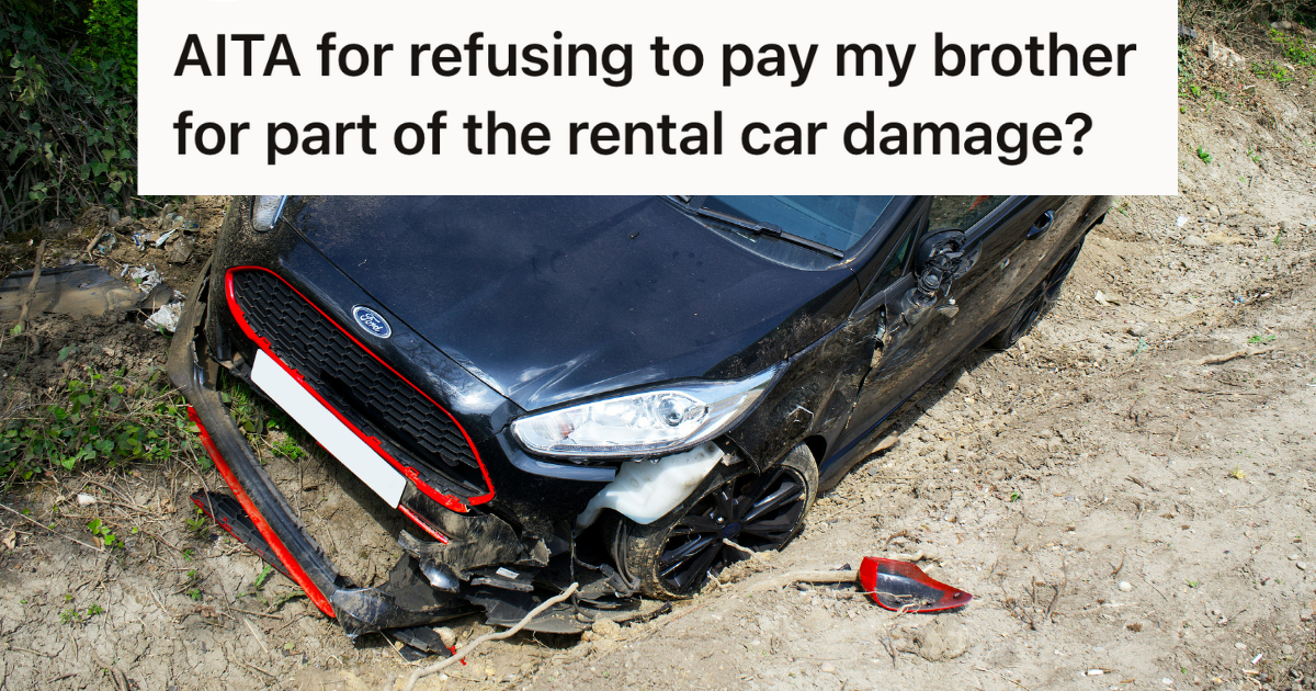 car accident on side of road