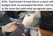 Friend Promises To Treat His Buddy To A Warhammer Set, But When The Friend Keeps Adding To The Bill, He Pays The Agreed Amount And Leaves Him At The Store