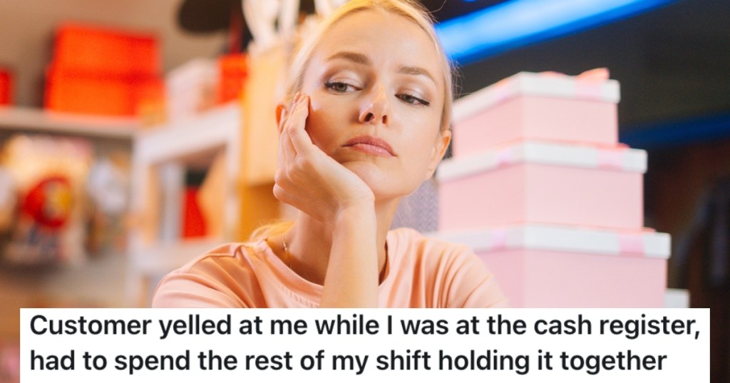 woman working in a store