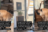 ‘Is it haunted?!?’ – A Woman’s Dog Won’t Stop Barking At A 100-Year-Old Painting She Bought And Folks Are Scared