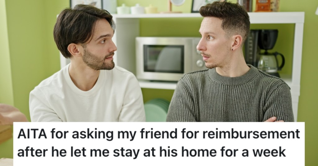 two men having a conversation