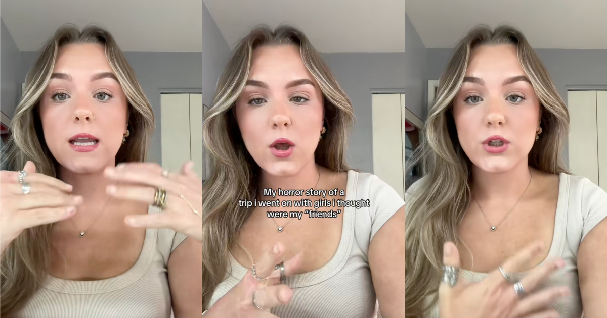 woman talking to tiktokkers