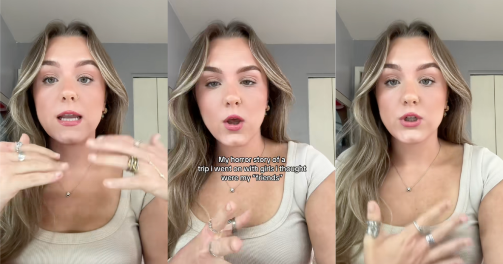 woman talking to tiktokkers