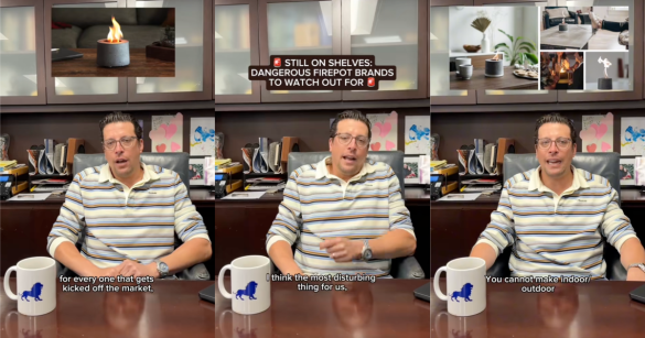 man talking about firepots