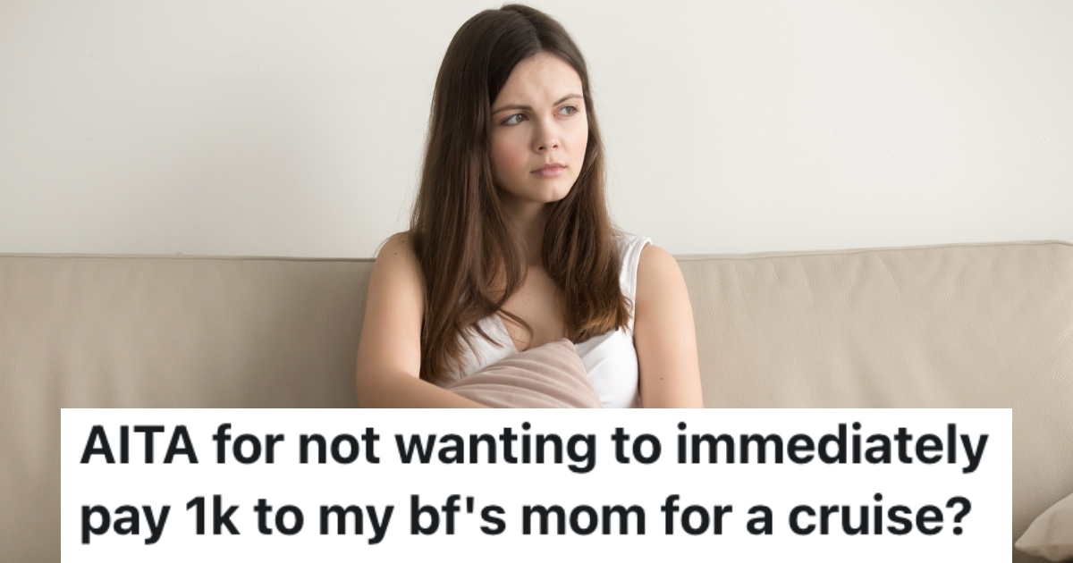 woman sitting on a couch